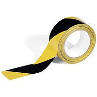 Durable Duraline Basic Marking Tape, 50mm, Yellow and Black
