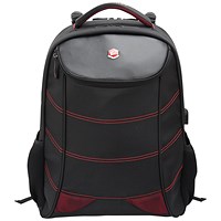 BestLife 17 Inch Gaming Snake Eye Backpack with USB Connector, For up to 17 Inch Laptops, Black