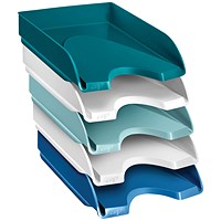 CEP Riviera Self-stacking Letter Trays, Assorted, Pack of 5