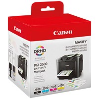 Canon PGI-2500 Inkjet Cartridge Multi Value Pack CMYK 9290B006