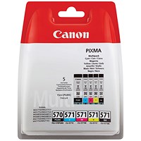 Canon PGI-570/CLI-571 Inkjet Cartridges, Multipack