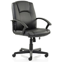 Bella Leather Executive Managers Chair, Black