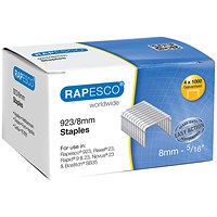Rapesco 923/8mm Staples, Pack of 4000