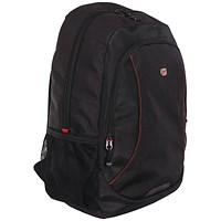 Gino Ferrari Eros Laptop Backpack, For up to 16 Inch Laptops, Black
