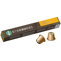 Starbucks Blonde Espresso Roast Nespresso Coffee Pods, Pack of 10