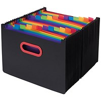 Snopake Desk Expander, 24 Part, A4, Multicoloured