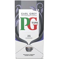 PG Tips Earl Grey Envelope Tea Bags, Pack of 25
