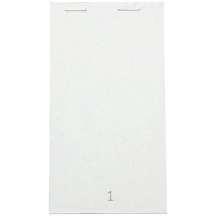 Prestige Carbonless Perforated Duplicate Pad, Numbered 1-50, 76x140mm, Pack of 50
