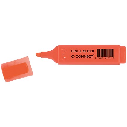 Q-Connect Orange Highlighter Pen (Pack of 10)