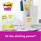 Post-it Super Sticky Notes Display Pack, 76 x 127mm, Yellow, Pack of 12 x 90 Notes