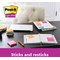 Post-it Super Sticky Notes, 76 x 76mm, Cosmic, Pack of 6 x 90 Notes