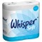 Esfina Whisper Soft 2-Ply Luxury Toilet Roll, White, Pack of 40