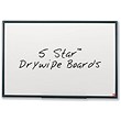 5 Star Drywipe Board Lightweight with Fixing Kit and Pen Tray W1800xH1200mm