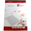 5 Star Analysis Pad Ruled 70gsm 8 Cash Column 80 Leaf A4 Ref 100080289