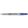 5 Star Roller Gel Pen Clear Barrel 1.0mm Tip 0.5mm Line Blue [Pack 12]