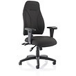 Influx Posture High Back Asynchronous Armchair Seat W500xD500xH420-530mm Black