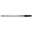 5 Star Clear Ball Pen - Medium 1.0 mm Tip - 0.4mm Line - Black Ink - Pack of 50