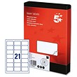 5 Star Addressing Labels Laser 21 per Sheet 63.5x38.1mm White [5250 Labels]