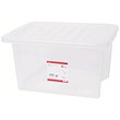 5 Star Storage Box - Clear Plastic - 35 Litre