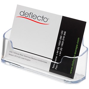 Image of Business Card Holder Desktop Single Pocket Clear