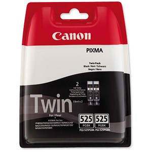 Image of Canon PGI-525 Inkjet Cartridges Total Page Life 648pp Black Ref 4529B006 [Twin Pack]