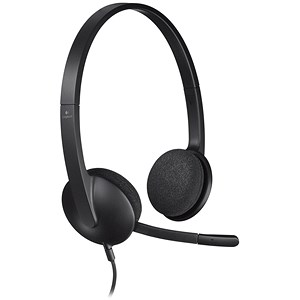 Image of Logitech H330 Headset USB Lightweight with Noise-cancelling Microphone Ref 981-000475