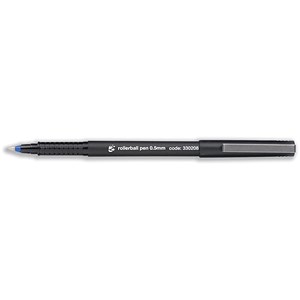 Image of 5 Star Rollerball Pen Fine 0.5mm Tip 0.3mm Line Blue [Pack 12]