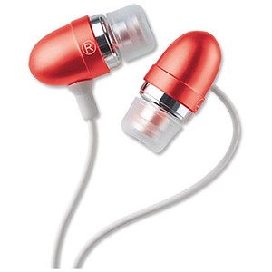 Image of TDK MCR300 In-Ear Silicon Tip Headphones Red Ref MCR300