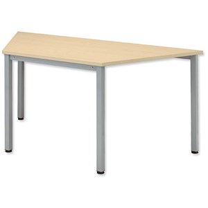 Image of Sonix Table Trapezoidal 25mm Top W1600xD800xH720mm Maple Ref 19
