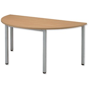 Image of Sonix Table Semicircular 25mm Top W1600xD800xH720mm Oak Ref 26