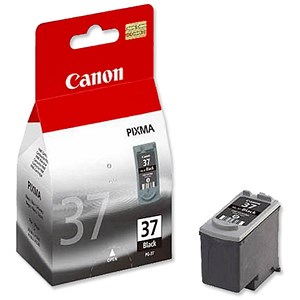Image of Canon PG-37 Inkjet Cartridge Page Life 220pp Black Ref 2145B001