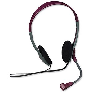 Image of Compucessory Lightweight Headset 1.8m Cord Black Ref CCS55222