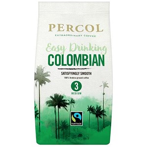 Image of Percol Fairtrade Columbia Ground Coffee Medium Roasted 227g Ref A07628
