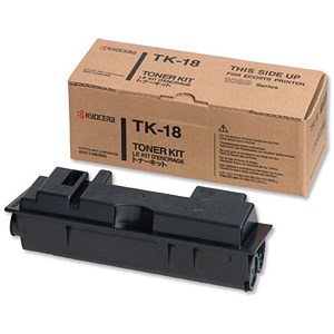 Image of Kyocera TK-18 Laser Toner Cartridge Page Life 7200pp Black Ref 1T02FM0EU0