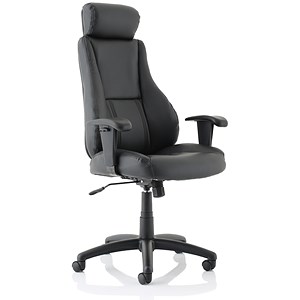 Image of Trexus Hampshire Plus Managers Armchair Headrest Back H660mm W520xD510xH470-550mm Leather Ref 10472-01