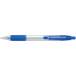 Image of 5 Star Ball Pen Retractable Medium 1.0mm Tip 0.4mm Line Blue [Pack 10]