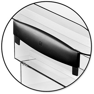 Image of CEP Premier Risers for Letter Tray H30mm Black Ice Ref 913551 [Pack 2]