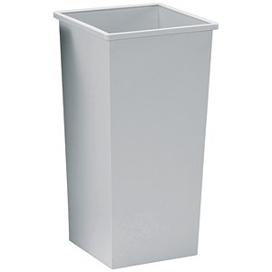 Image of 5 Star Waste Bin Square Metal Scratch-resistant W325xD325xH630mm 48 Litres Grey