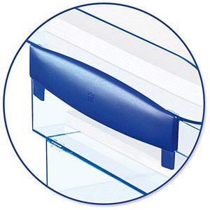 Image of CEP Premier Risers for Letter Tray H30mm Blue Ice Ref 921700 [Pack 2]