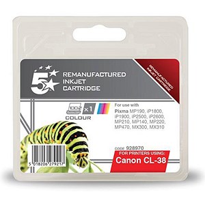 Image of 5 Star Compatible Inkjet Cartridge Page Life 205pp Colour [Canon CL-38 Alternative]