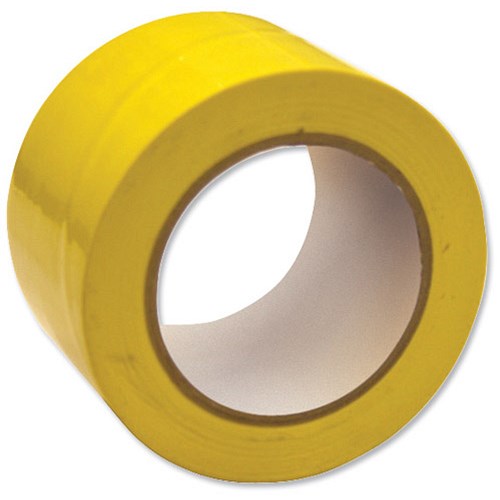 Floor Marking Tape Heavy Duty Yellow 75mmx33m