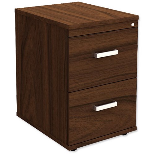 Adroit Virtuoso Executive Filing Two Drawer W480xD600xH720 Dark Walnut