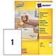 1 Label per Sheet
