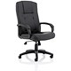 Image of Trexus Intro Sussex Manager Chair Back H670mm W530xD520xH500-600mm Leather Black