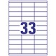 33 Labels per Sheet