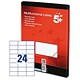24 Labels per Sheet
