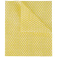 2Work Economy Cloth 420x350mm Yellow (Pack of 50) 2W08171