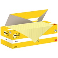 Post-it Notes Value Display Pack, 76 x 76mm, Yellow, Pack of 24 x 100 Notes