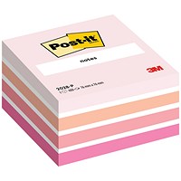 Post-it Notes Colour Cube, 76 x 76mm, Pastel Pink, 450 Notes per Cube