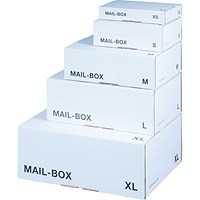 ValueX Mailing Box, Medium 331x241x104mm, White, Pack of 20
